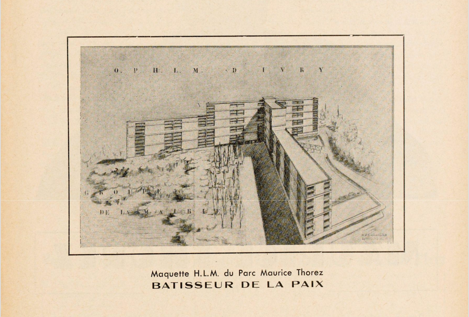 Bulletin municipal d’Ivry, mai 1951 (détail). Bulletin municipal d’Ivry, mai 1951 (détail).