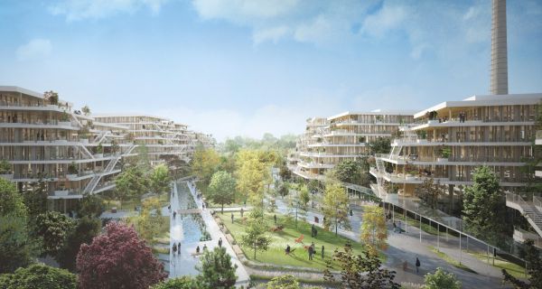 Arboretum, un nouveau concept de bureaux &eacute;cologiques, le plus grand campus en bois massif dans le monde