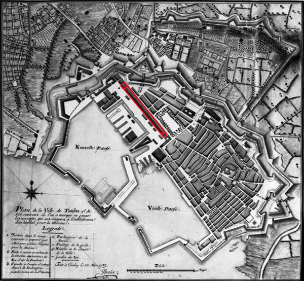 Projet pour l’arsenal de Toulon, Vauban, mai 1682. © DR