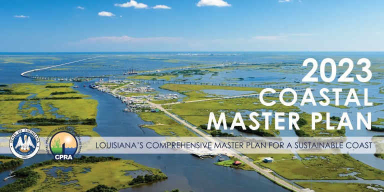 Plan pour une gestion durable pour les côtes de Louisiane en 2023 © Coastal Protection and Restoration Authority.