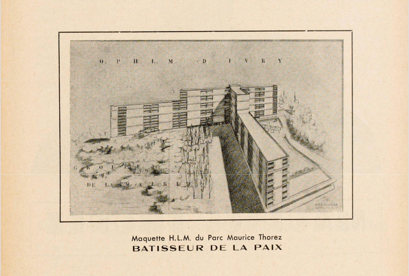 Bulletin municipal d’Ivry, mai 1951 (détail).